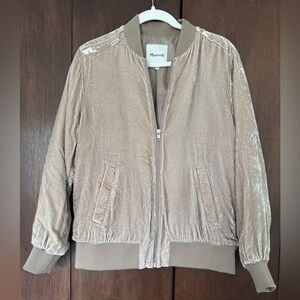 Madewell Tan Velvet Women's Jacket